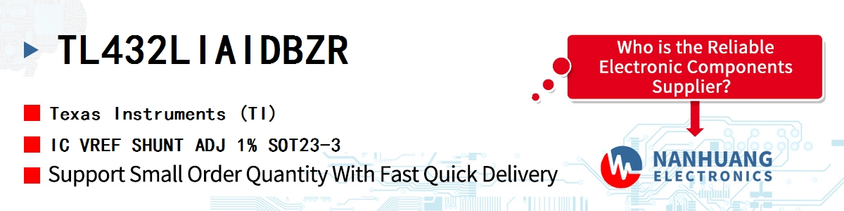 TL432LIAIDBZR TI IC VREF SHUNT ADJ 1% SOT23-3