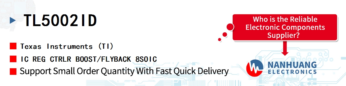 TL5002ID TI IC REG CTRLR BOOST/FLYBACK 8SOIC