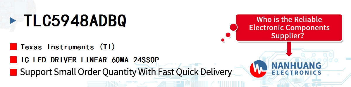 TLC5948ADBQ TI IC LED DRIVER LINEAR 60MA 24SSOP