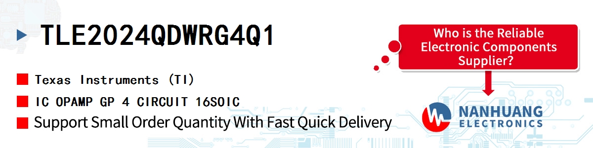 TLE2024QDWRG4Q1 TI IC OPAMP GP 4 CIRCUIT 16SOIC