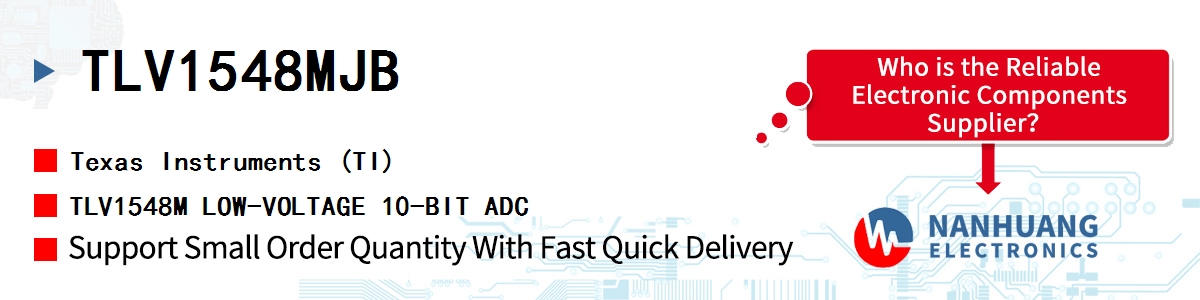 TLV1548MJB TI TLV1548M LOW-VOLTAGE 10-BIT ADC