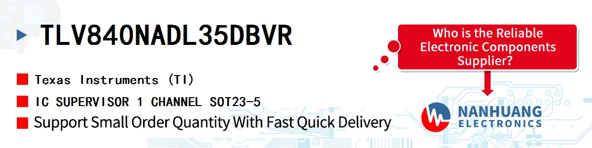 TLV840NADL35DBVR TI IC SUPERVISOR 1 CHANNEL SOT23-5