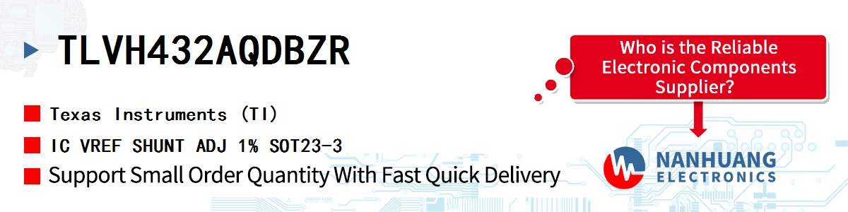 TLVH432AQDBZR TI IC VREF SHUNT ADJ 1% SOT23-3