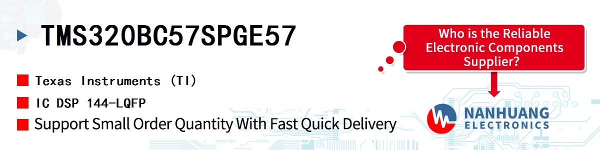 TMS320BC57SPGE57 TI IC DSP 144-LQFP