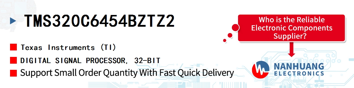 TMS320C6454BZTZ2 TI DIGITAL SIGNAL PROCESSOR, 32-BIT