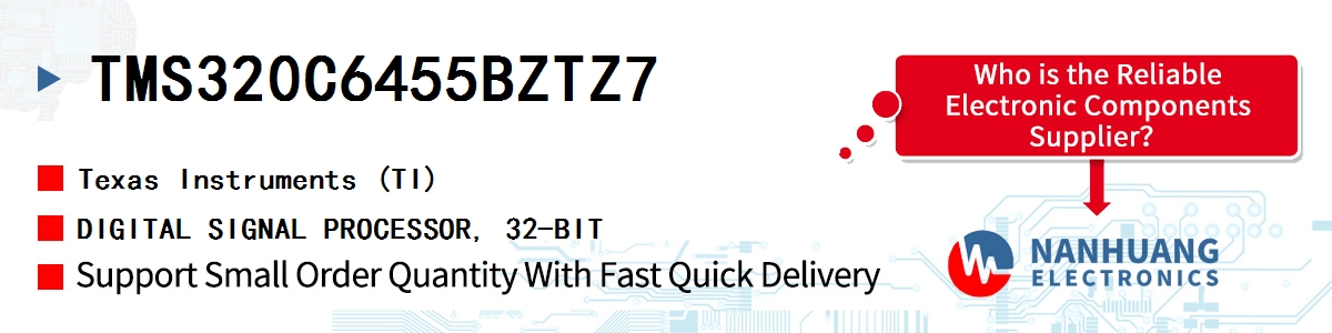 TMS320C6455BZTZ7 TI DIGITAL SIGNAL PROCESSOR, 32-BIT