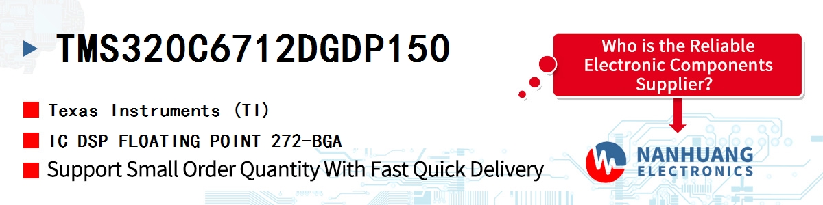 TMS320C6712DGDP150 TI IC DSP FLOATING POINT 272-BGA