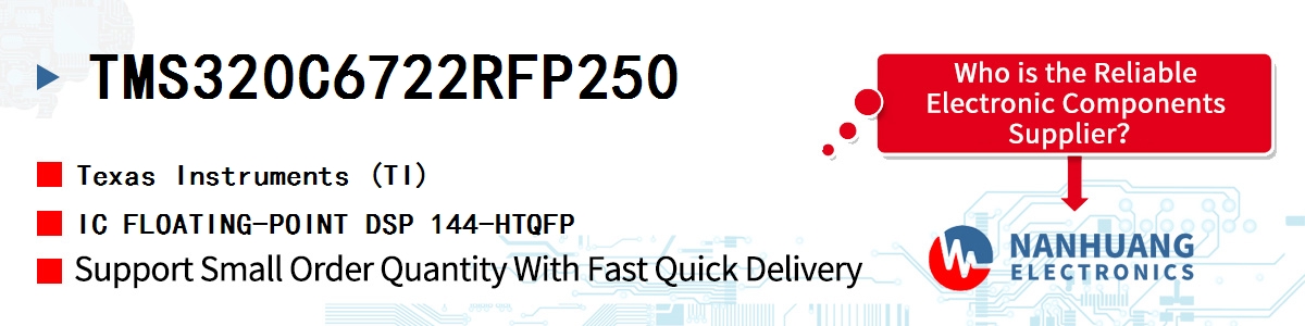 TMS320C6722RFP250 TI IC FLOATING-POINT DSP 144-HTQFP