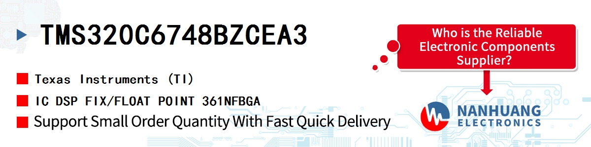 TMS320C6748BZCEA3 TI IC DSP FIX/FLOAT POINT 361NFBGA