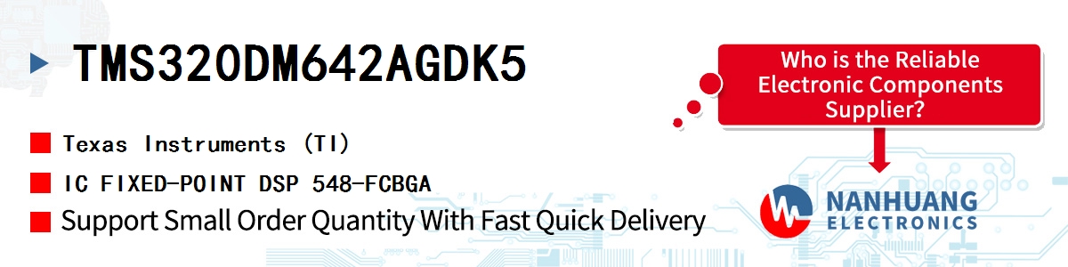 TMS320DM642AGDK5 TI IC FIXED-POINT DSP 548-FCBGA