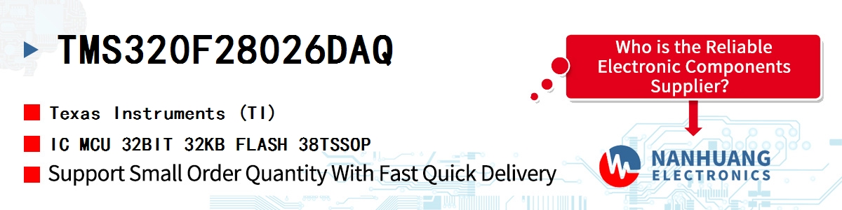 TMS320F28026DAQ TI IC MCU 32BIT 32KB FLASH 38TSSOP