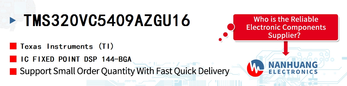 TMS320VC5409AZGU16 TI IC FIXED POINT DSP 144-BGA