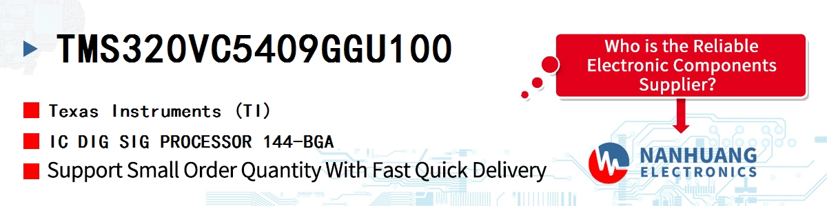 TMS320VC5409GGU100 TI IC DIG SIG PROCESSOR 144-BGA