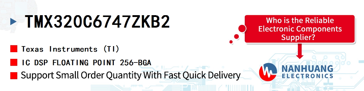 TMX320C6747ZKB2 TI IC DSP FLOATING POINT 256-BGA