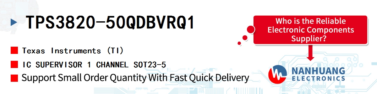 TPS3820-50QDBVRQ1 TI IC SUPERVISOR 1 CHANNEL SOT23-5