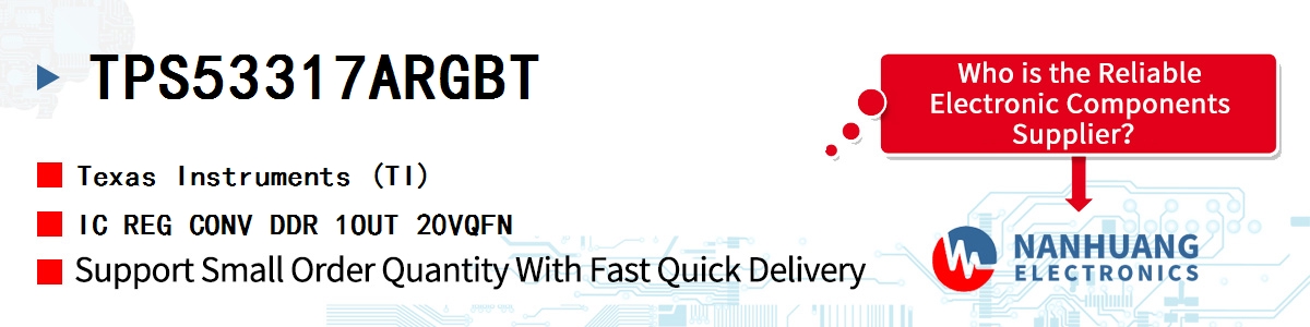 TPS53317ARGBT TI IC REG CONV DDR 1OUT 20VQFN