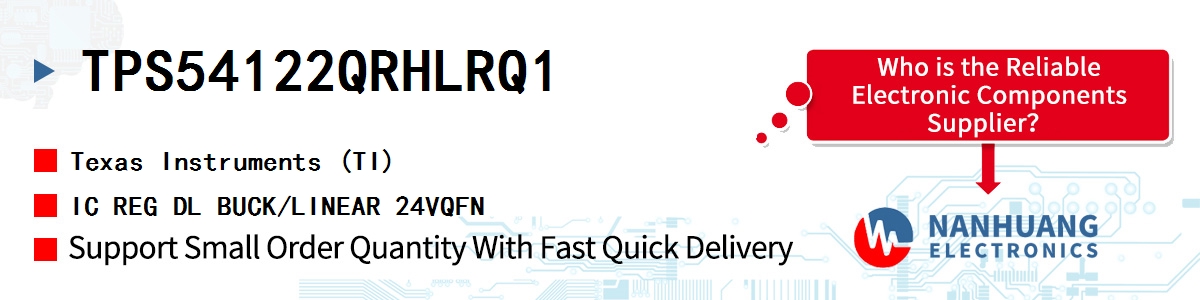 TPS54122QRHLRQ1 TI IC REG DL BUCK/LINEAR 24VQFN