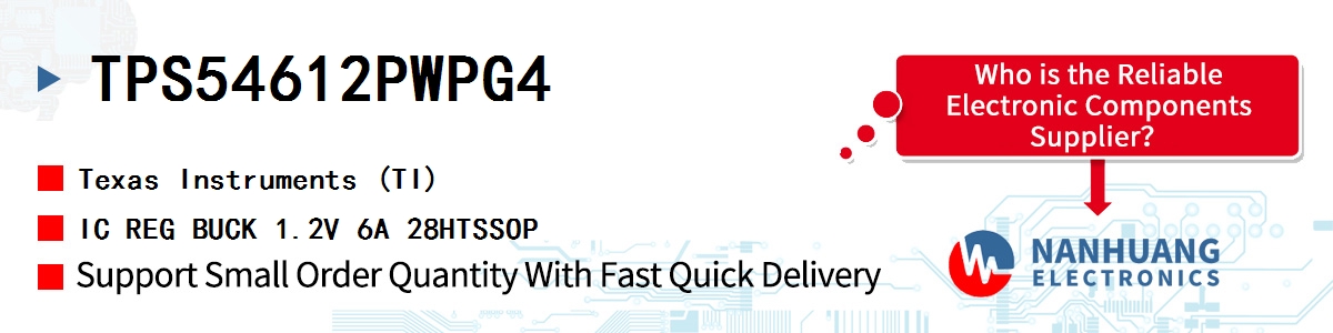TPS54612PWPG4 TI IC REG BUCK 1.2V 6A 28HTSSOP