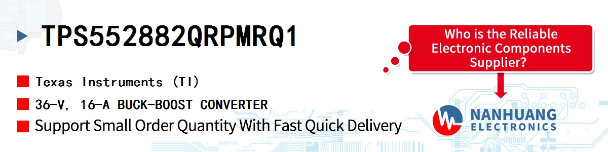 TPS552882QRPMRQ1 TI 36-V, 16-A BUCK-BOOST CONVERTER