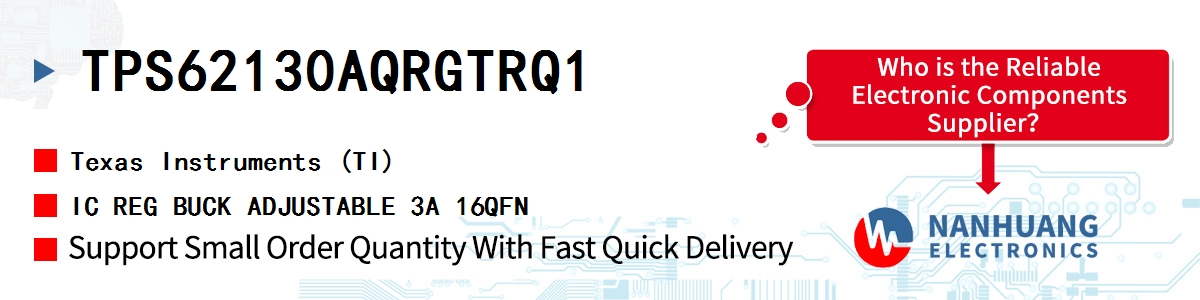 TPS62130AQRGTRQ1 TI IC REG BUCK ADJUSTABLE 3A 16QFN