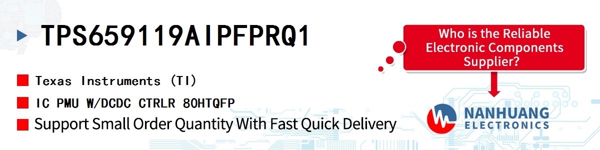 TPS659119AIPFPRQ1 TI IC PMU W/DCDC CTRLR 80HTQFP