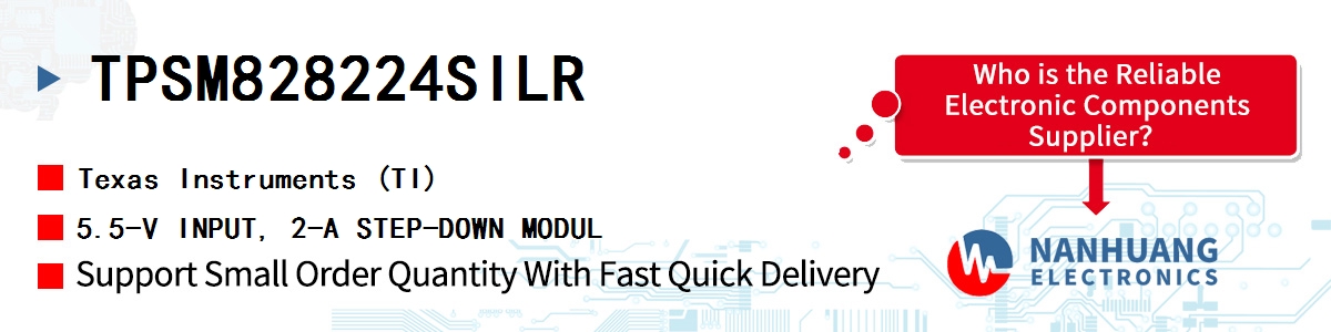 TPSM828224SILR TI 5.5-V INPUT, 2-A STEP-DOWN MODUL