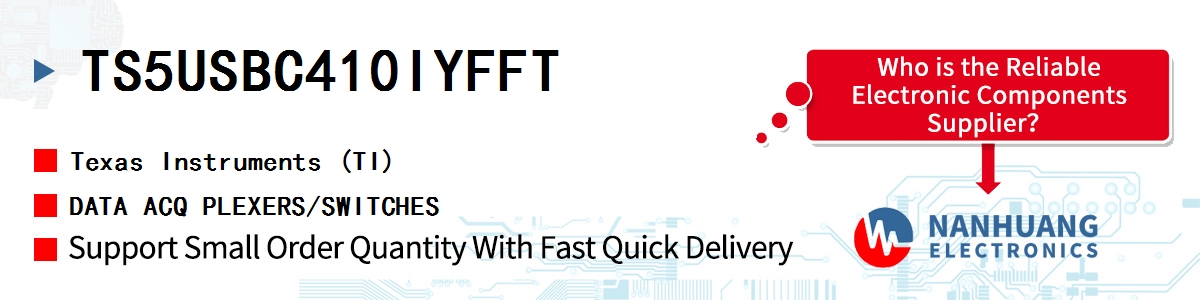 TS5USBC410IYFFT TI DATA ACQ PLEXERS/SWITCHES