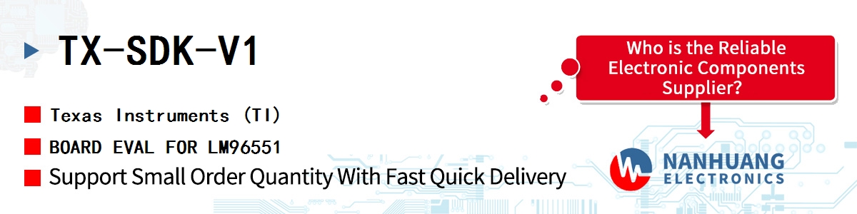 TX-SDK-V1 TI BOARD EVAL FOR LM96551
