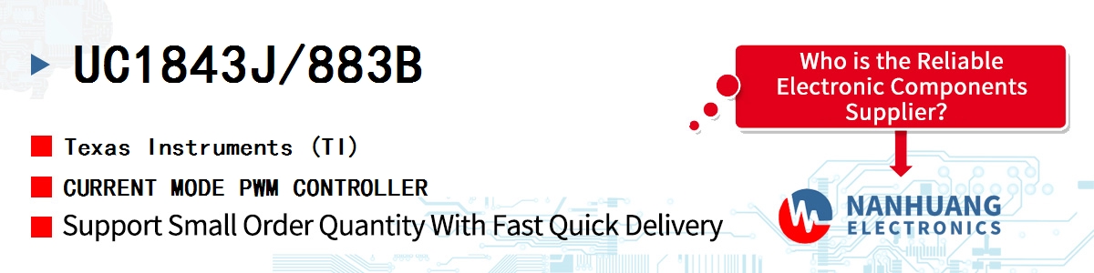 UC1843J/883B TI CURRENT MODE PWM CONTROLLER