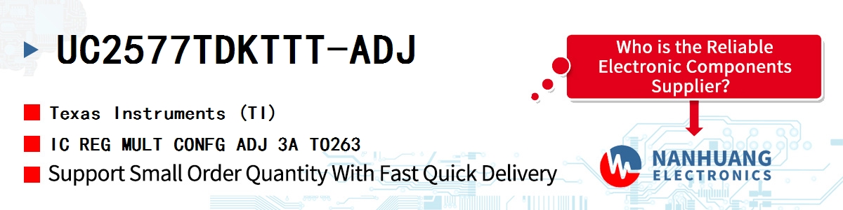 UC2577TDKTTT-ADJ TI IC REG MULT CONFG ADJ 3A TO263