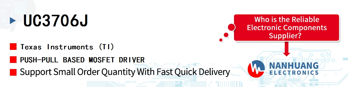 UC3706J TI PUSH-PULL BASED MOSFET DRIVER