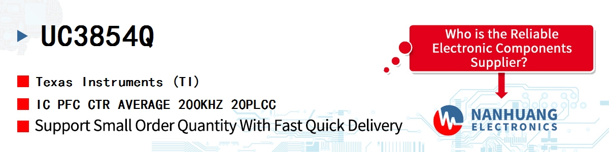 UC3854Q TI IC PFC CTR AVERAGE 200KHZ 20PLCC