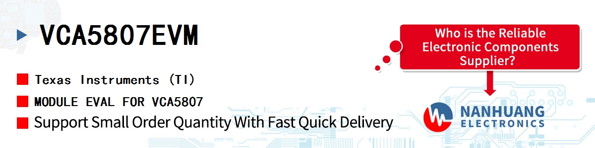 VCA5807EVM TI MODULE EVAL FOR VCA5807